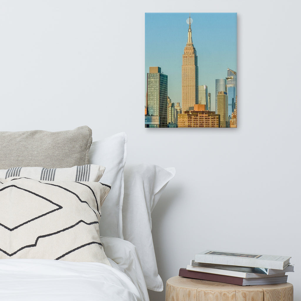 Empire States Moonset — Color Canvas