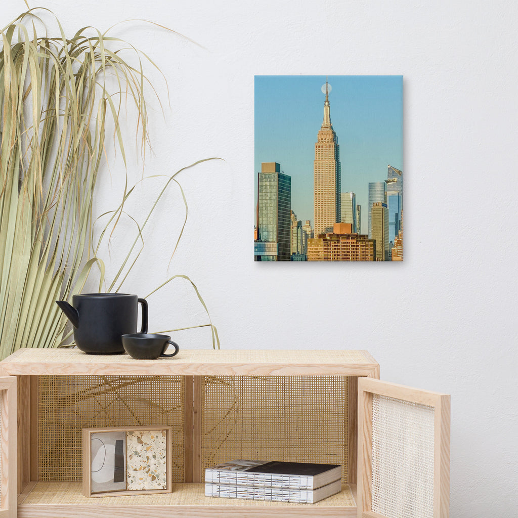 Empire States Moonset — Color Canvas