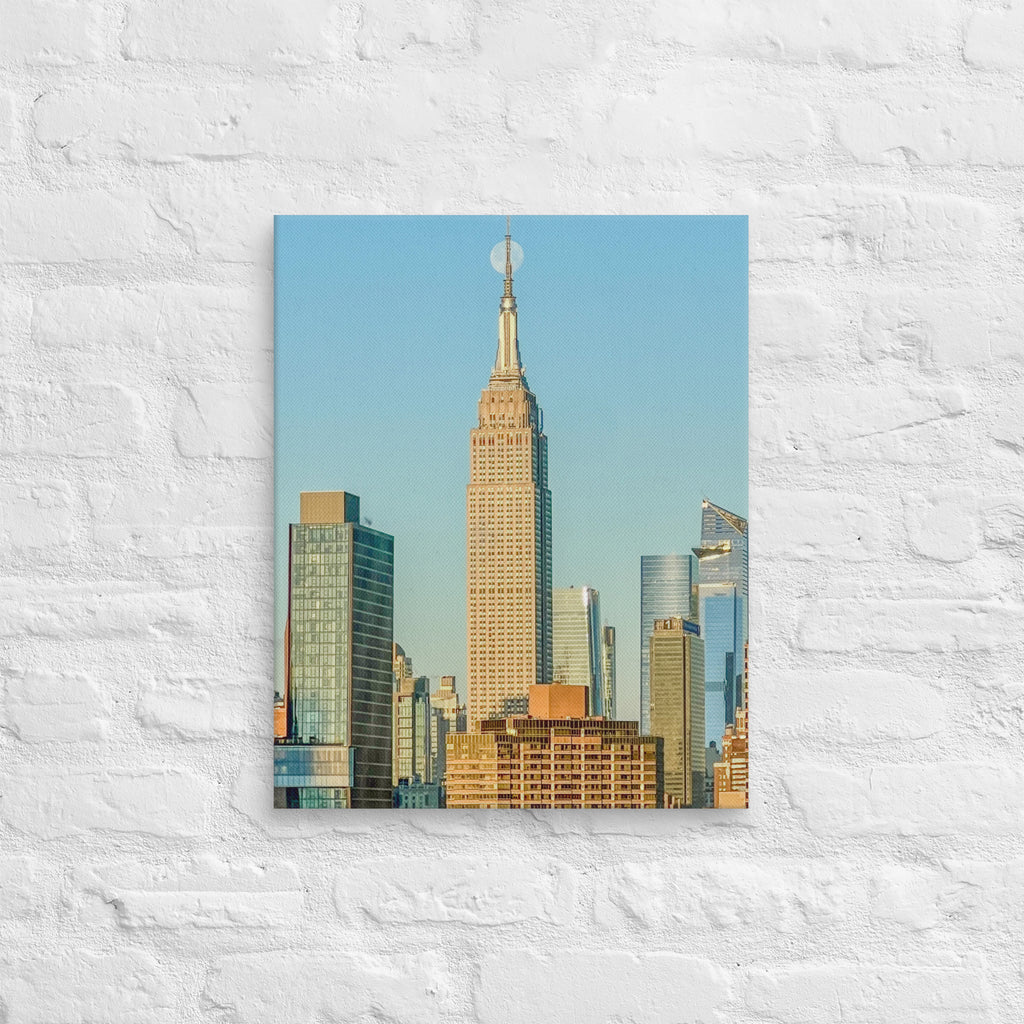 Empire States Moonset — Color Canvas