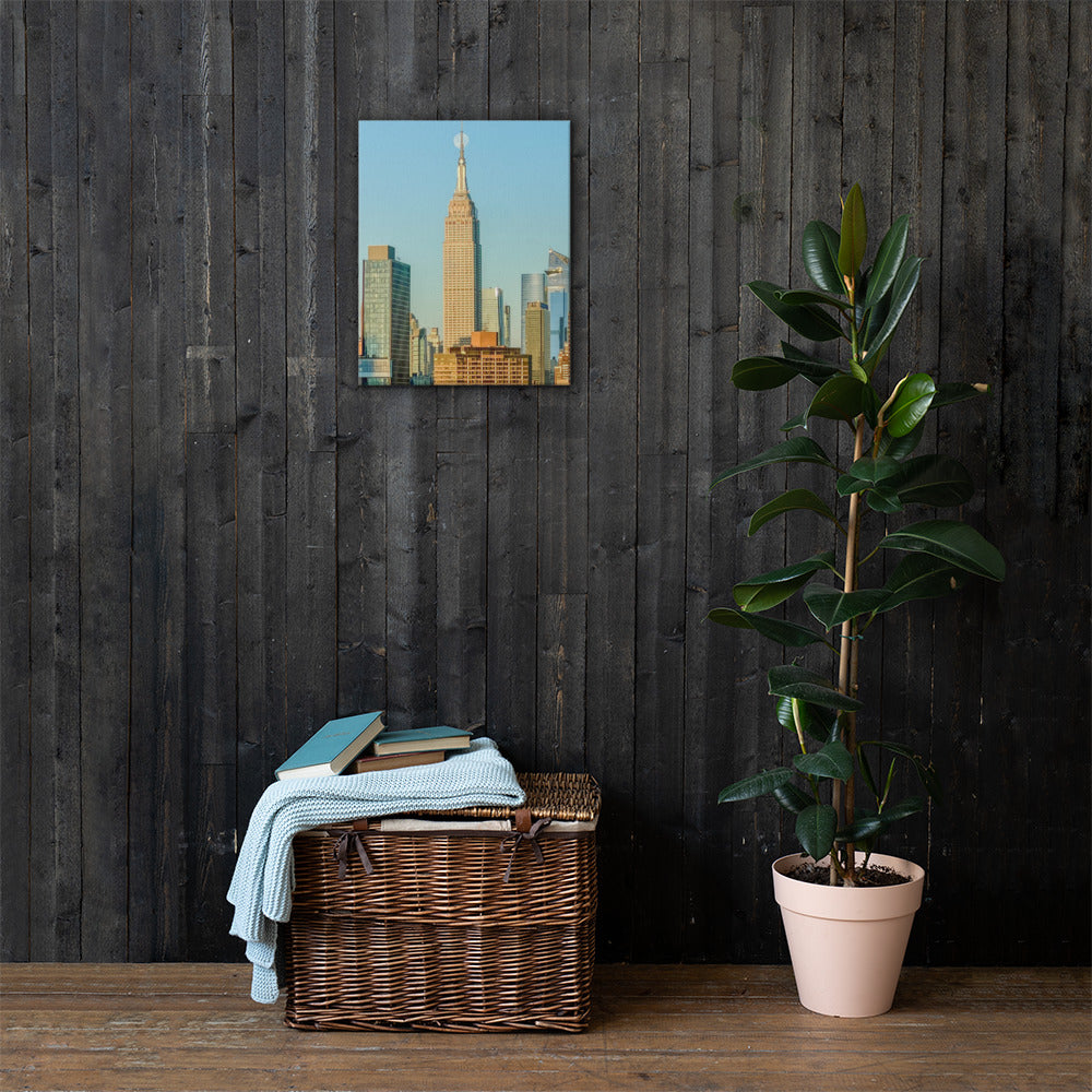 Empire States Moonset — Color Canvas