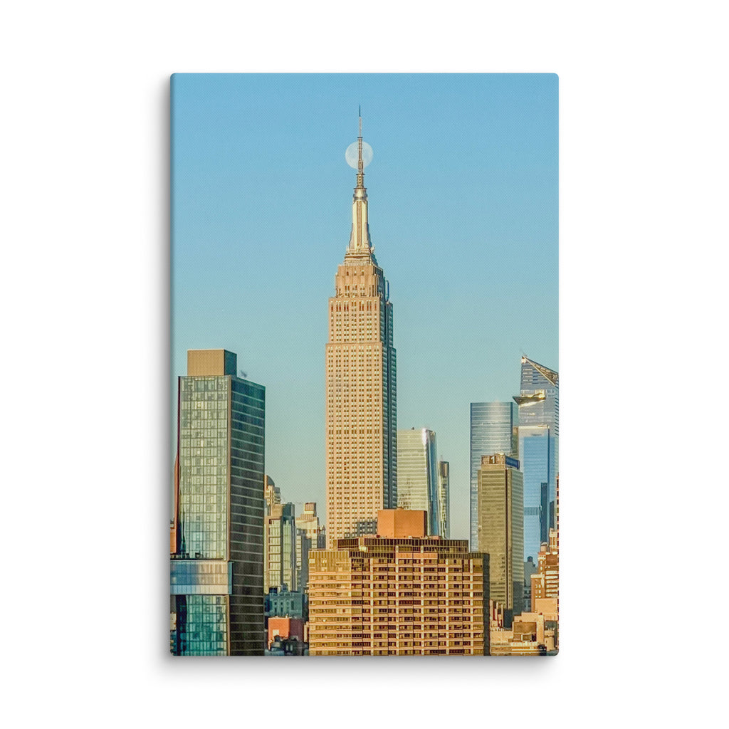 Empire States Moonset — Color Canvas
