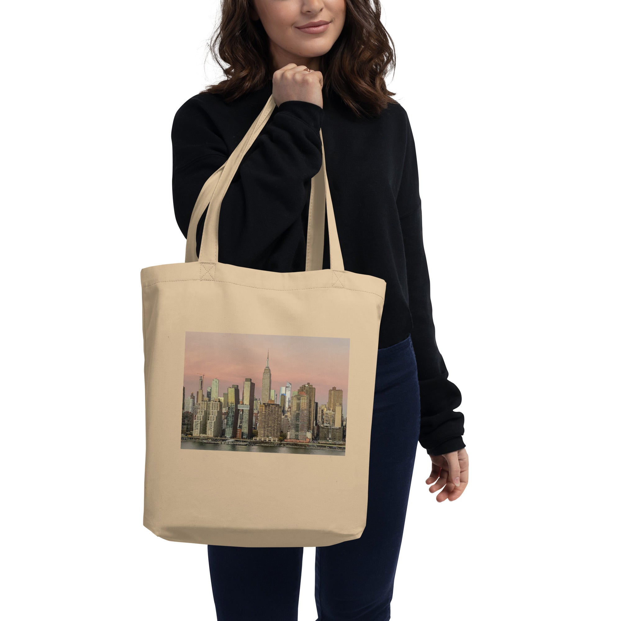 Soft Morning Skyline Eco Tote Bag — NYC Edition