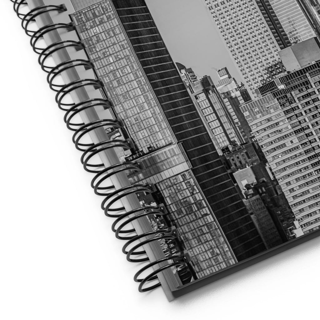 EmpireStates Moon Spiral Notebook — Black & White Edition