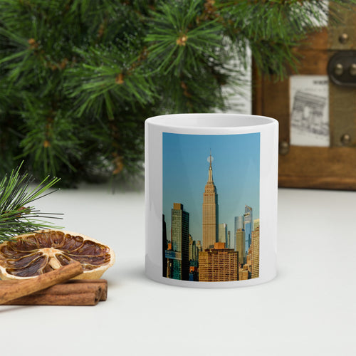 Empire State Building Moonset Mug – New York Skyline Coffee Cup