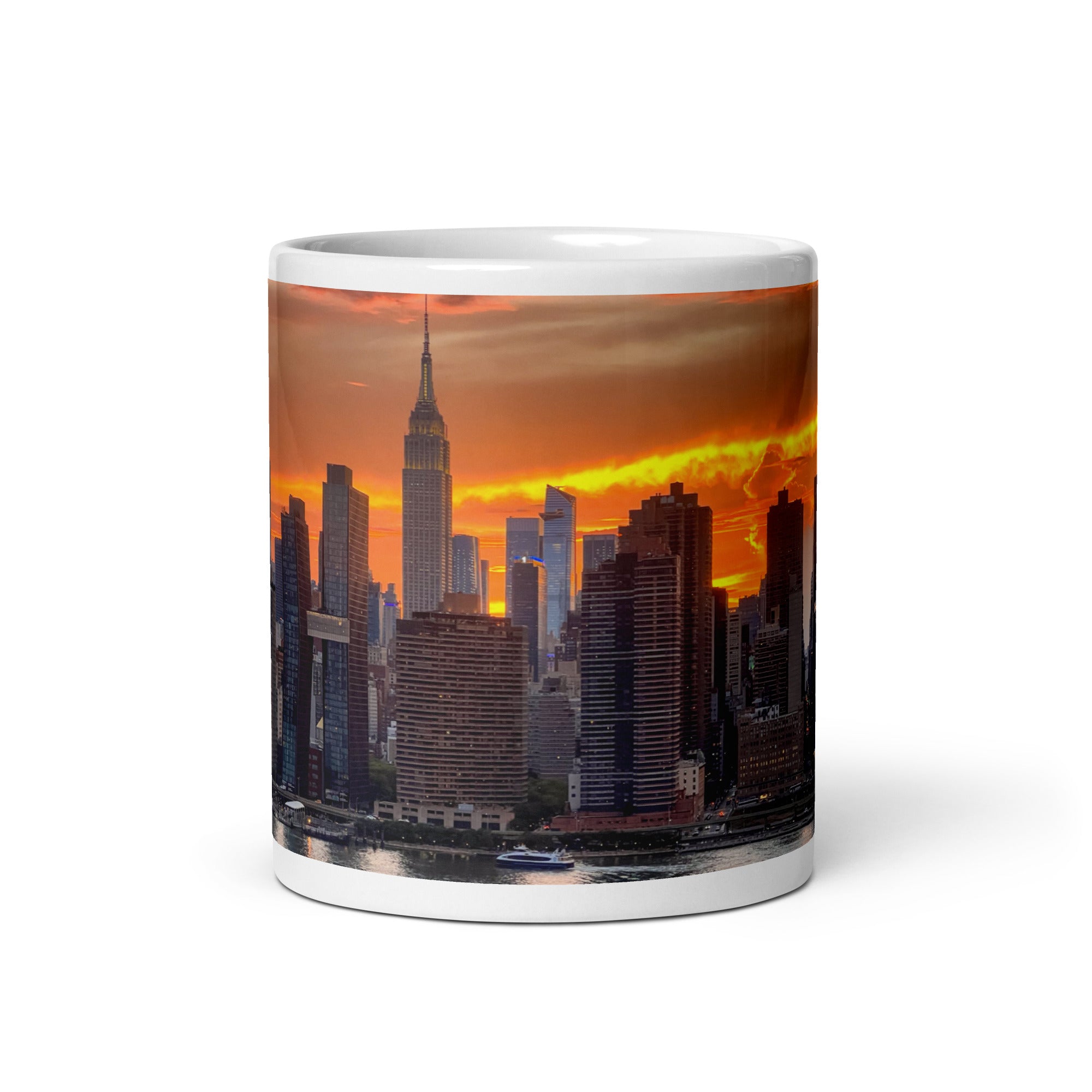 NYC Sunset Skyline Mug — Empire State Golden Sky
