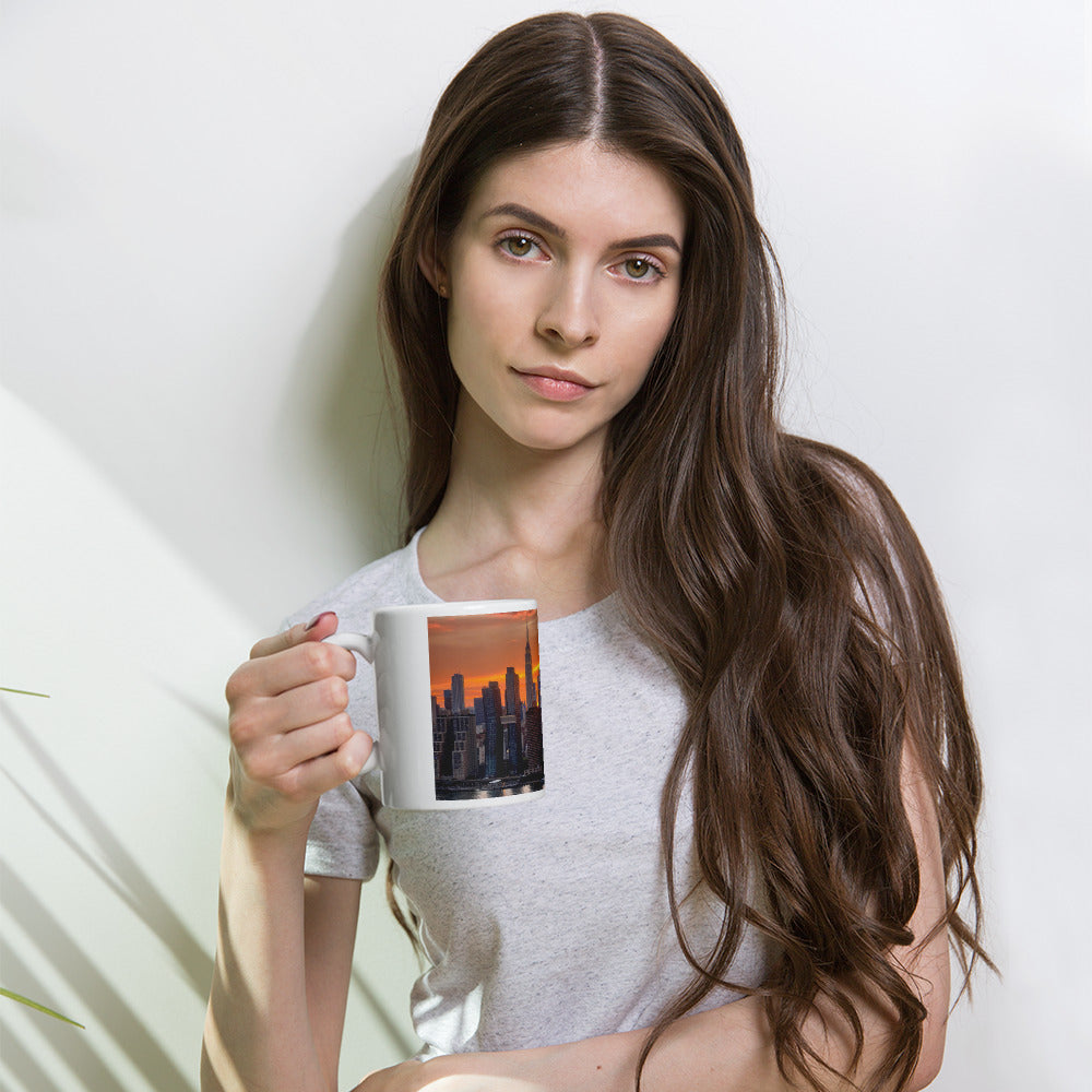 NYC Sunset Skyline Mug — Empire State Golden Sky