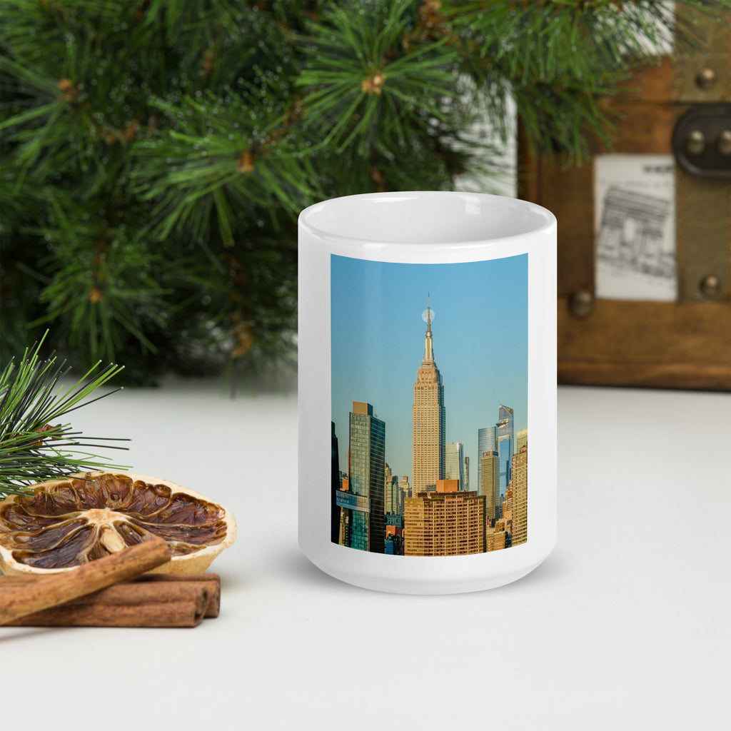 Empire State Building Moonset Mug – New York Skyline Coffee Cup